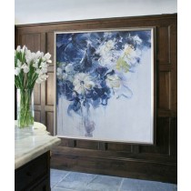Abstract flower Oil Painting On Canvas, Original Art, Impressionist Landscape Painting by Jackson