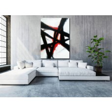 Abstract Wall art, Black and white Art, Abstract Painting, Large abstract, Black White Large Art, Abstract Decor Art, Contemporary Art, Art