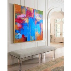 Abstract Painting, Abstract rainbow, Contemporary Art, Palette knife, Art painting, Abstract print, Colorful Collectible Painting, Art